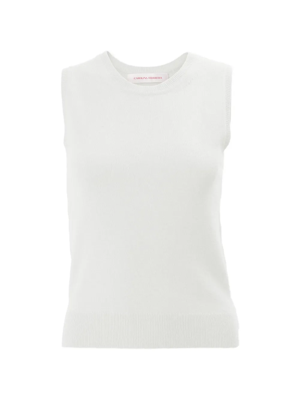 Carolina Herrera Cashmere Crew-neck Sweater In White