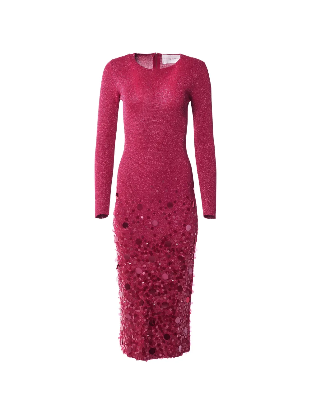Carolina Herrera paillette-embellished midi dress - Rosso