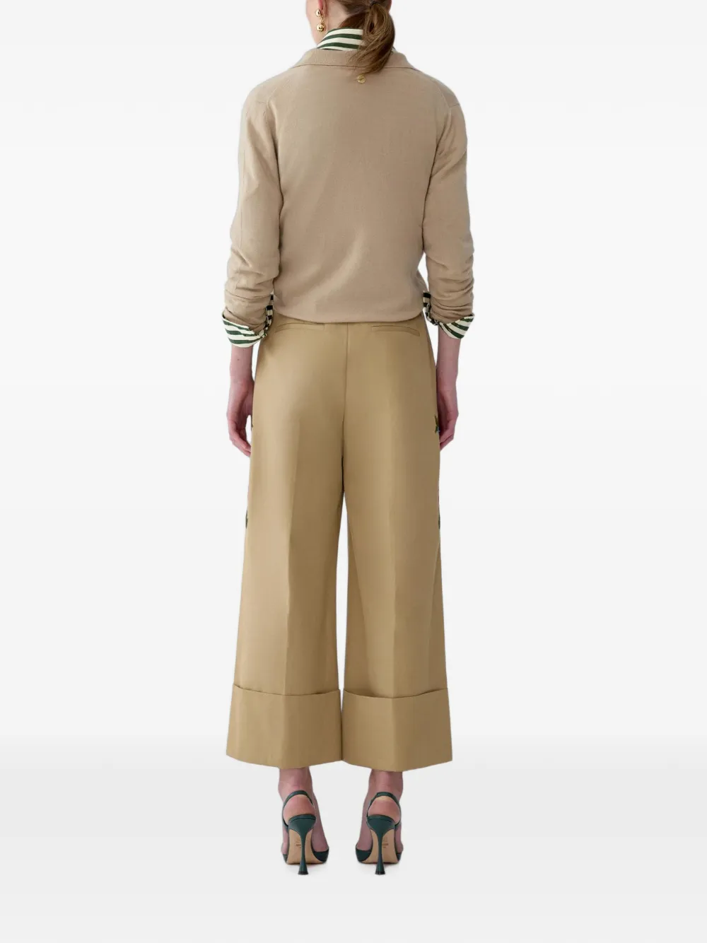 Carolina Herrera Trui met polokraag Beige
