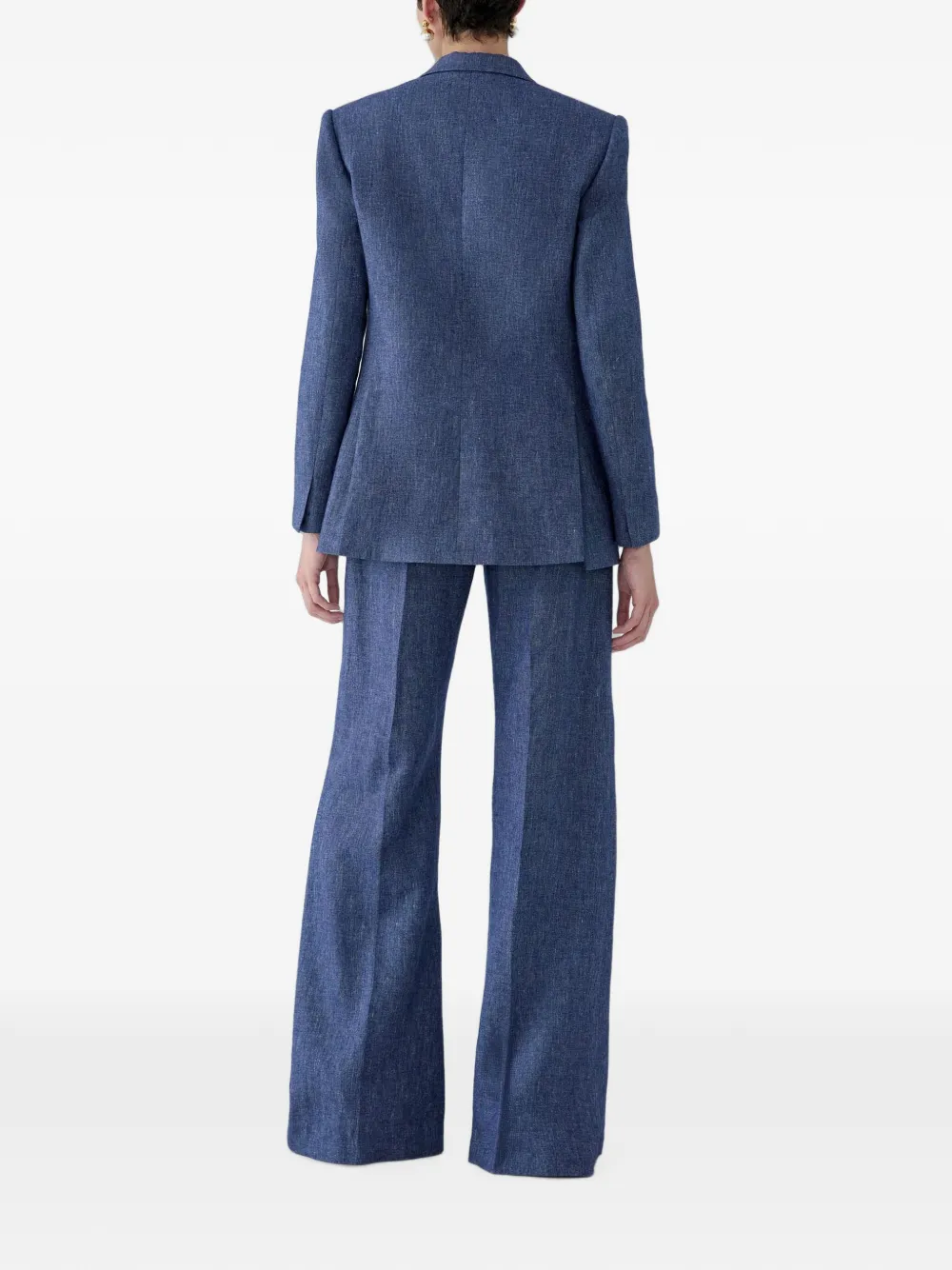Carolina Herrera Diane broek met wijde pijpen Blauw
