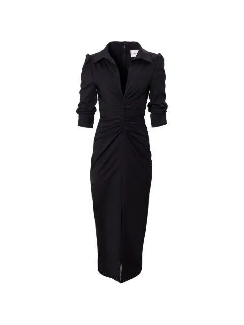 Carolina Herrera robe mi-longue à design froncé