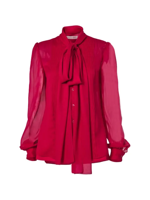 Carolina Herrera blouse à détails plissés