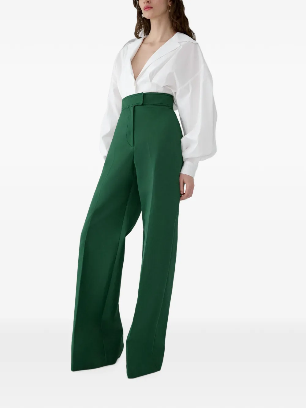 Carolina Herrera Blouse met ballonmouwen Wit