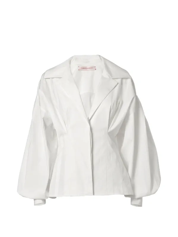 Carolina Herrera Balloon-sleeve Shirt in White