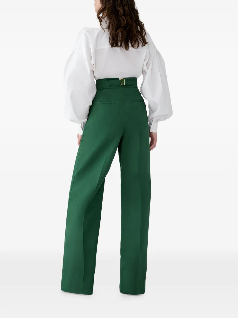 Carolina Herrera Balloon-sleeve Shirt in White, view 4