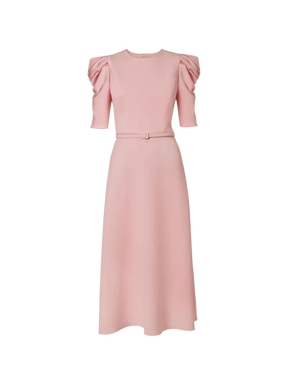 Carolina Herrera Midikleid mit Puffärmeln - Rosa