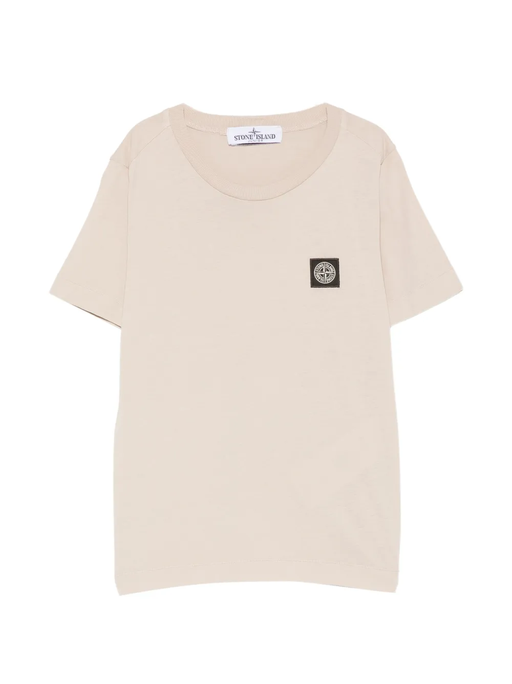 Stone Island Junior logo-patch T-shirt - Toni neutri