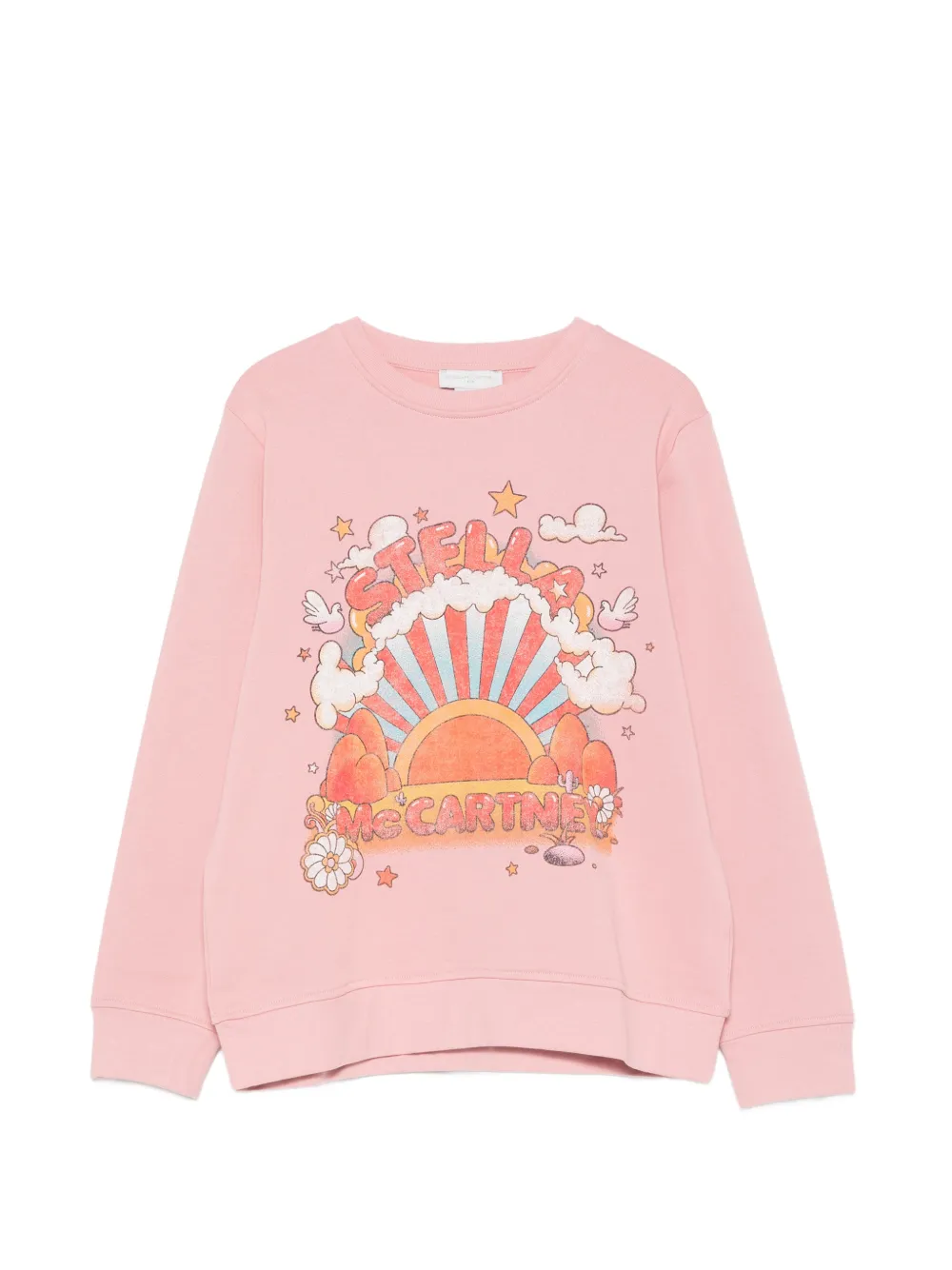 Stella McCartney Kids graphic-print sweatshirt - Rosa