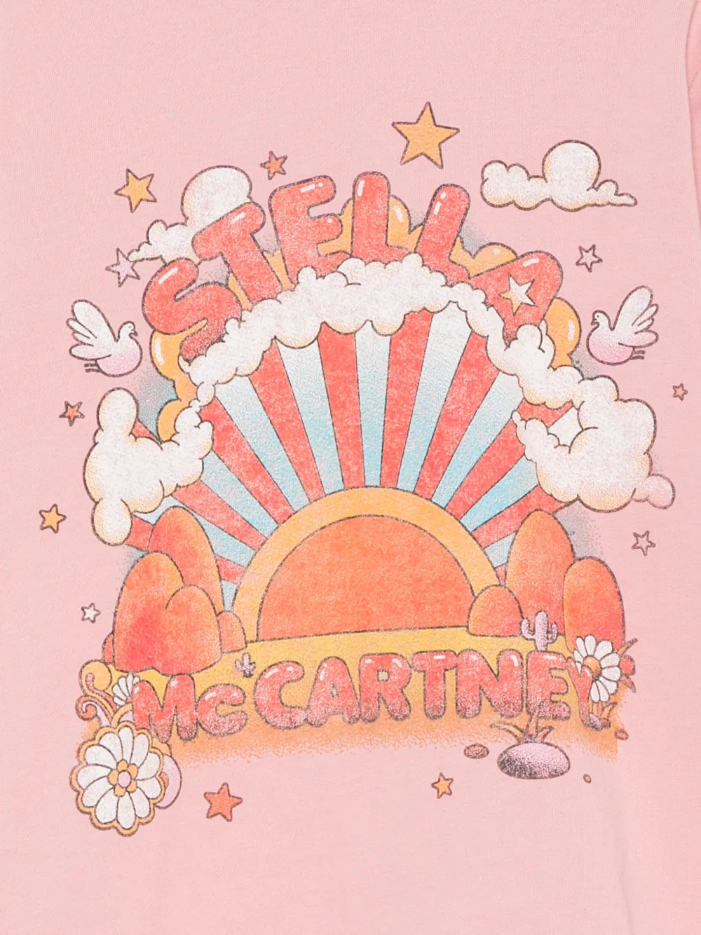 Stella McCartney Kids Sweater met grafische print Roze