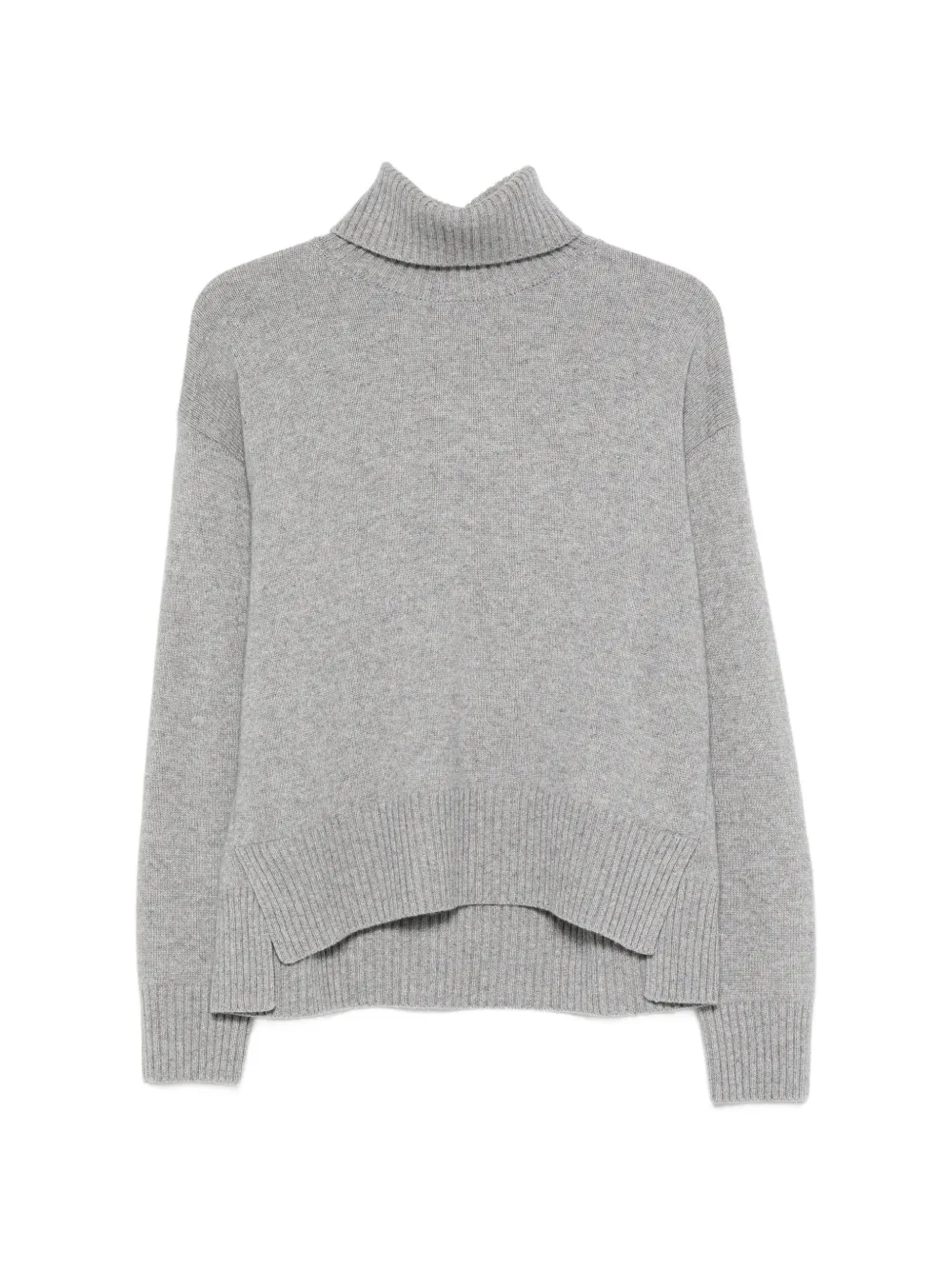 Peserico turtleneck ribbed-trim sweater - Grau