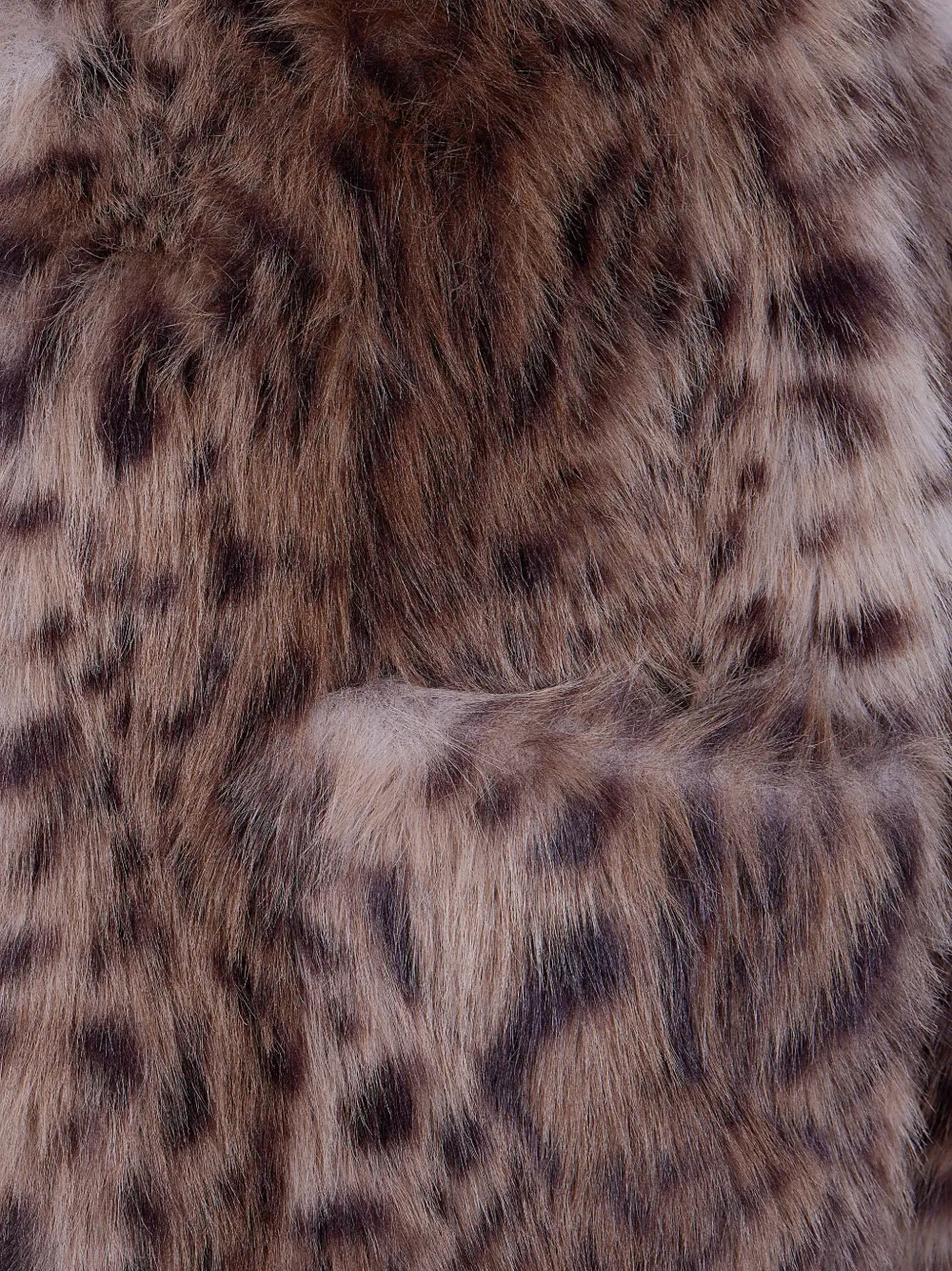 Liviana Conti Jas van imitatiebont met lynx-patroon Bruin