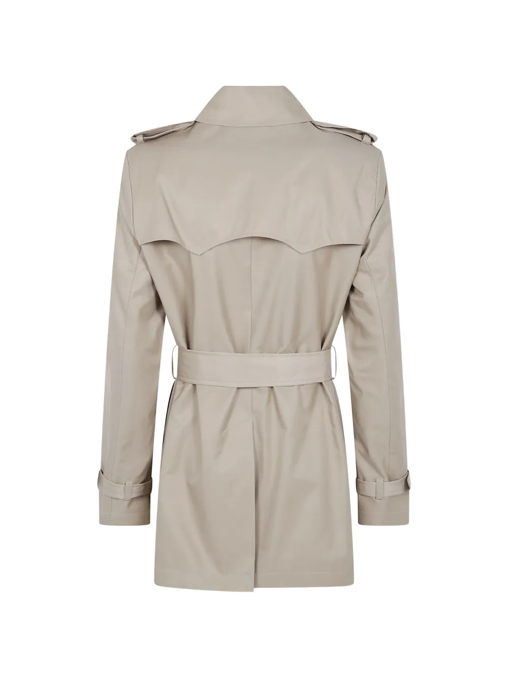 Lauren Ralph Lauren Trenchcoat met dubbele rij knopen en ceintuur Beige