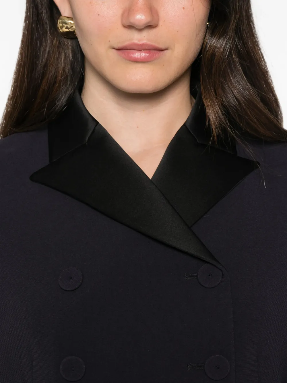 Liviana Conti Blazer met dubbele rij knopen Zwart