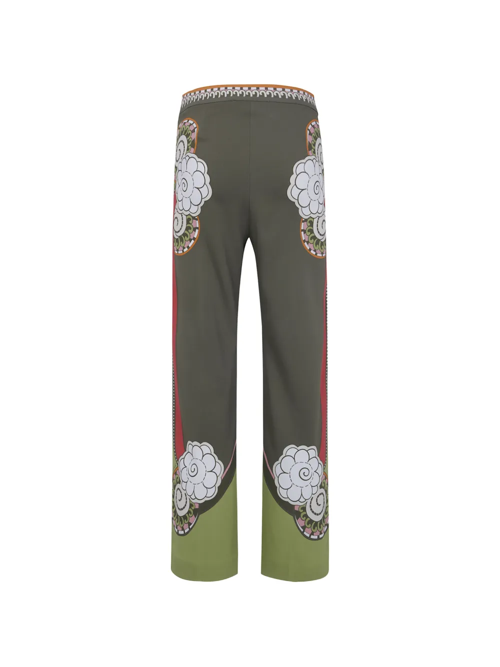 La DoubleJ Ambrosia Placee broek met grafische print Groen