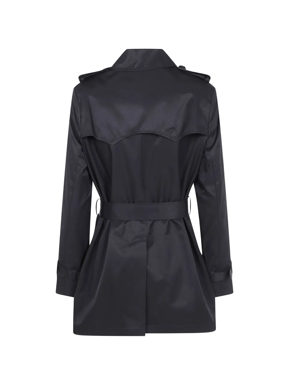 Lauren Ralph Lauren Trenchcoat met dubbele rij knopen en ceintuur Zwart