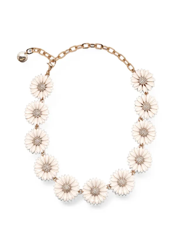 Carolina Herrera Crystal-embellished Necklace in White