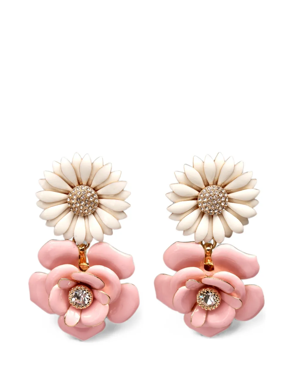 Carolina Herrera flower-drop earrings - Oro