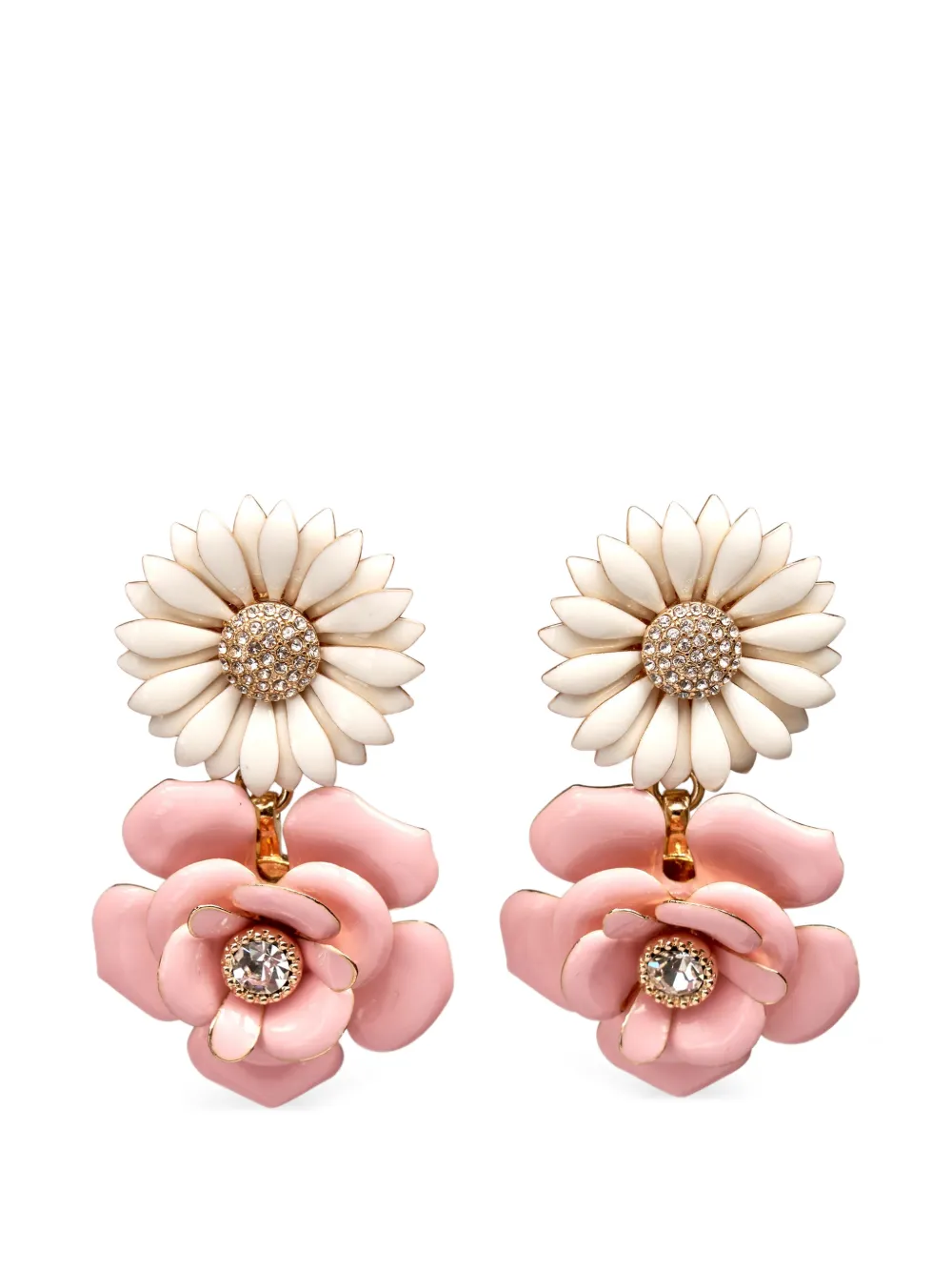 Carolina Herrera flower-drop earrings - Oro