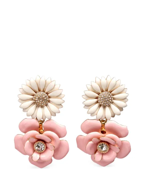 Carolina Herrera aretes con motivo de flor