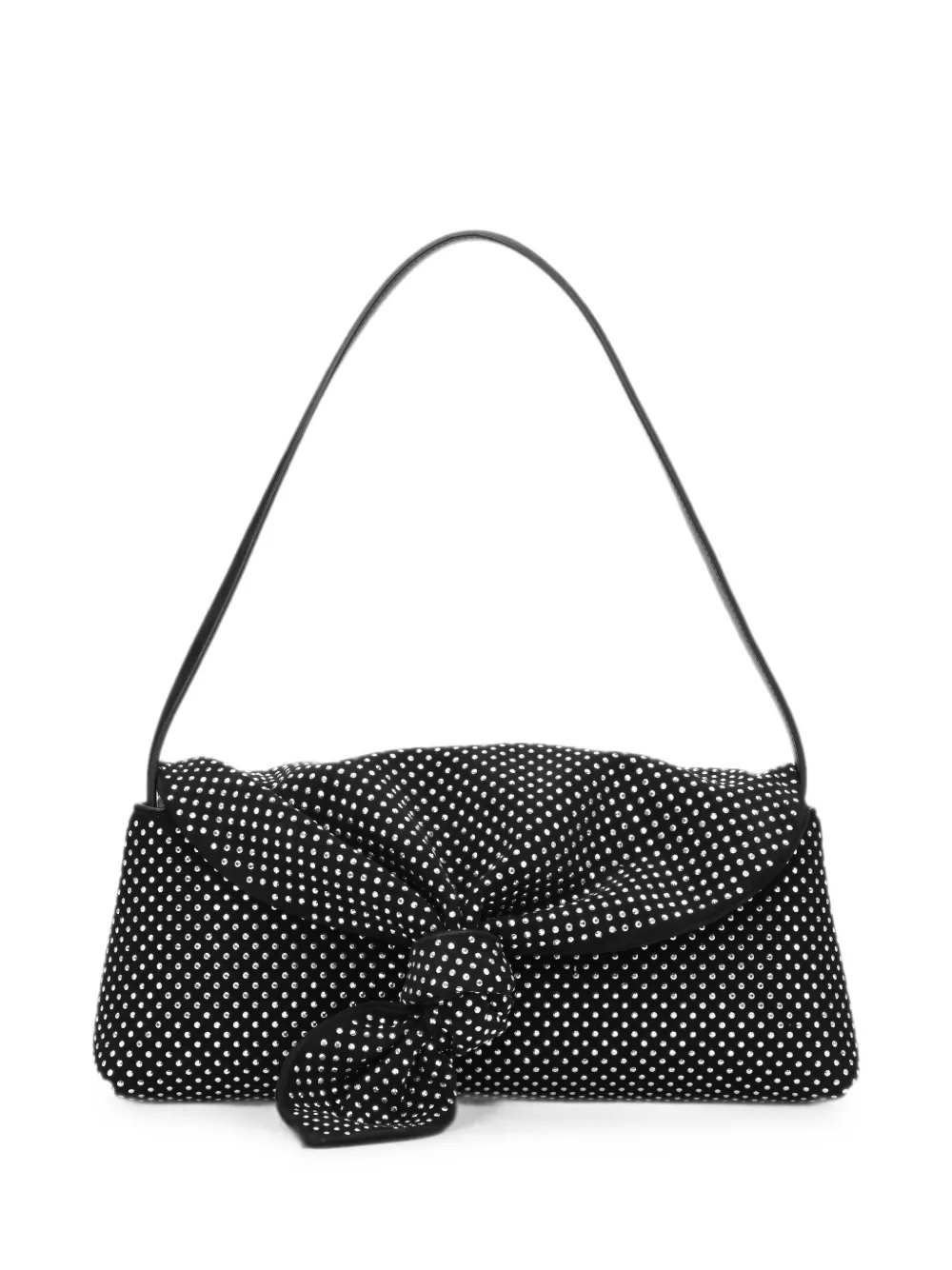 ROTATE BIRGER CHRISTENSEN rhinestone knot-scarf bag - Schwarz