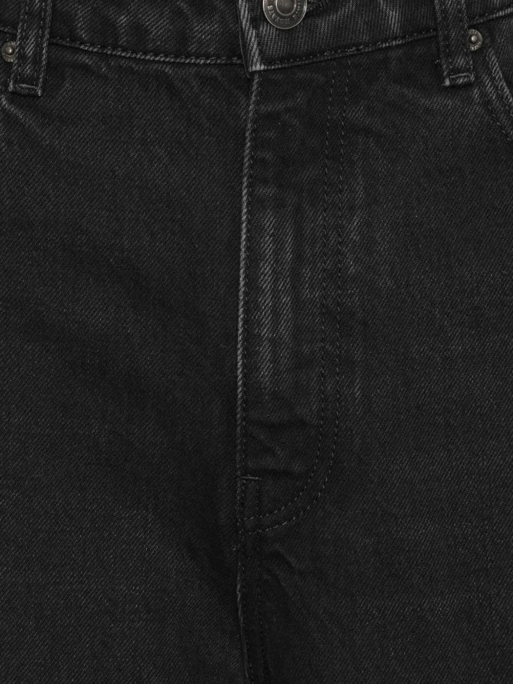 ROTATE BIRGER CHRISTENSEN Gedrapeerde barrel jeans Zwart