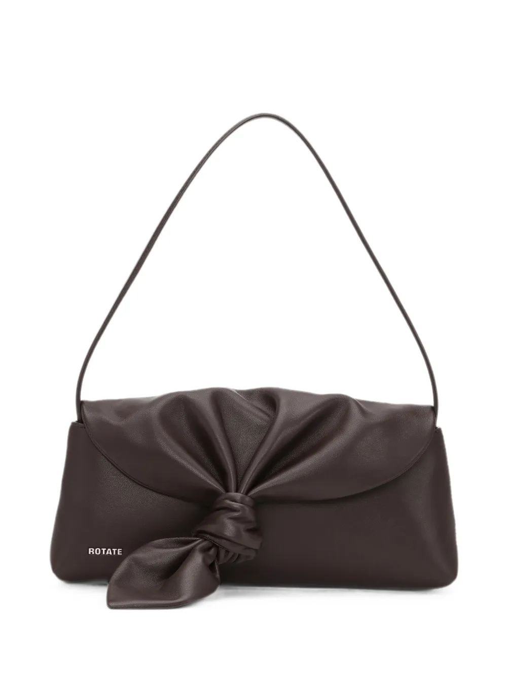 ROTATE BIRGER CHRISTENSEN The Drape bag brown leather - Marrone