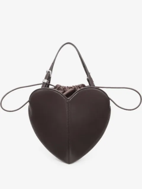 ROTATE BIRGER CHRISTENSEN The leather Heart bag dark brow