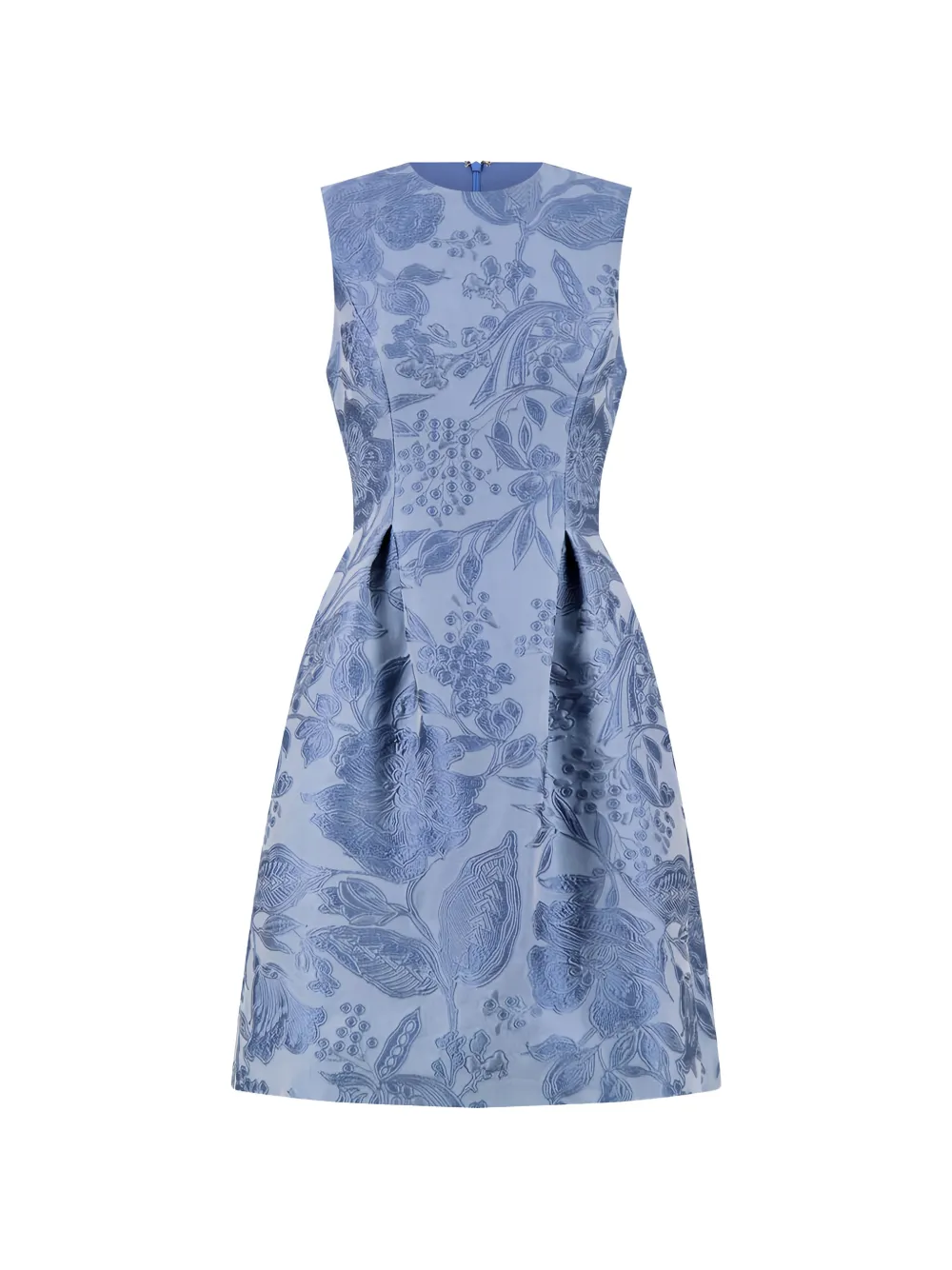 Lela Rose Betsy floral fil coupé mini dress - Blu