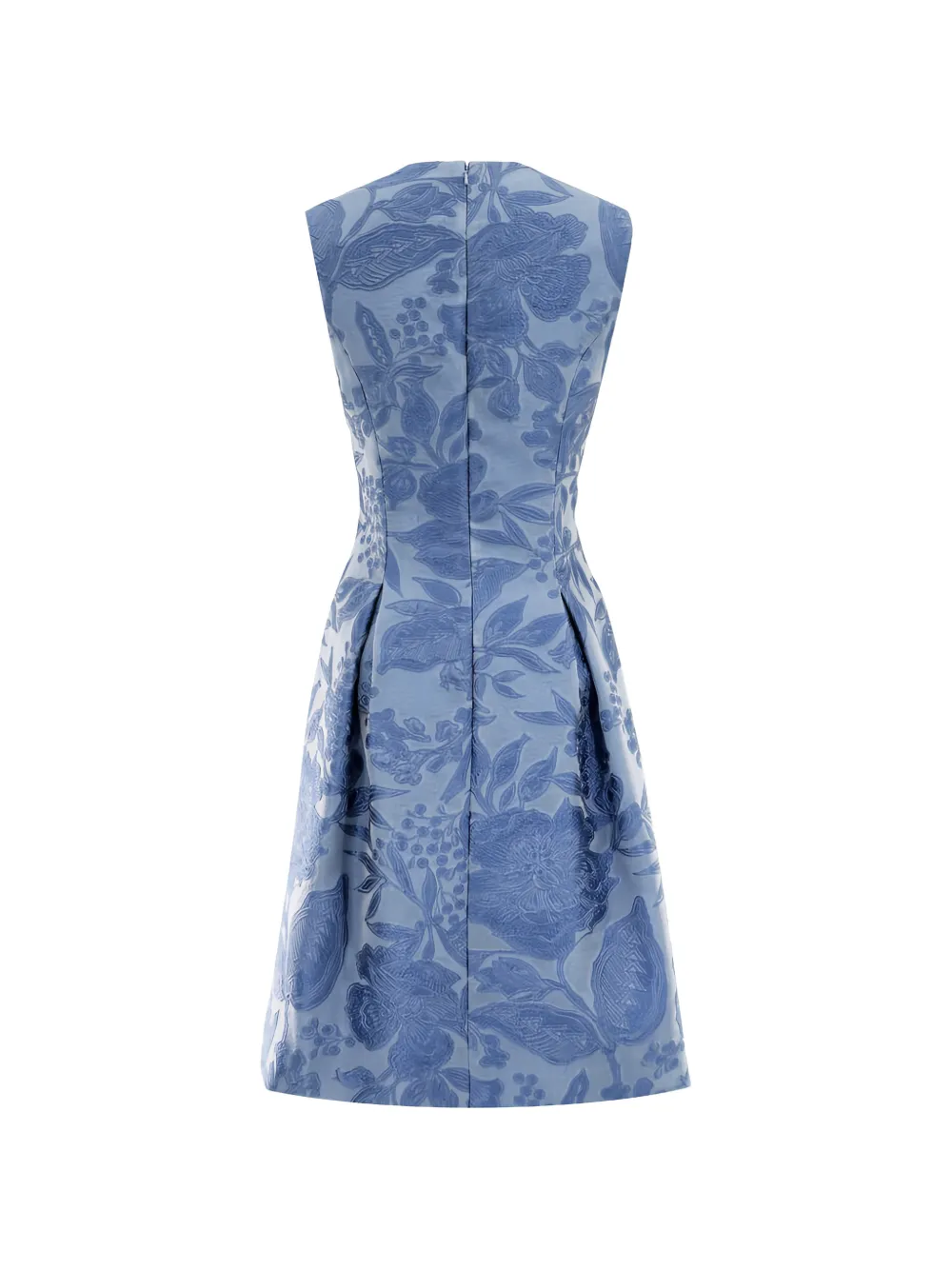 Lela Rose Betsy coupé mini-jurk met bloemenprint Blauw