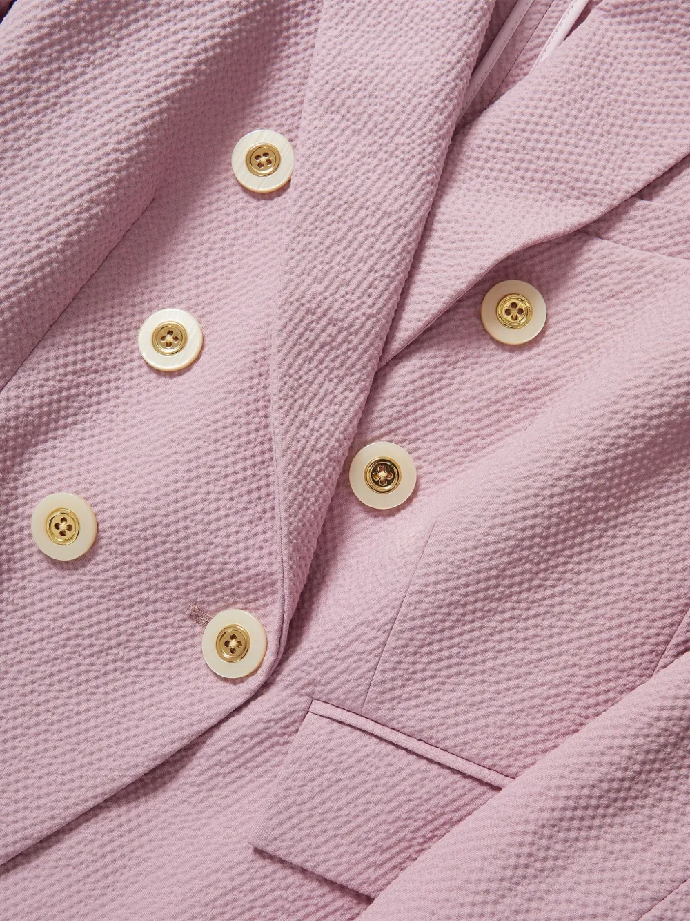 Veronica Beard Blazer met dubbele rij knopen Roze