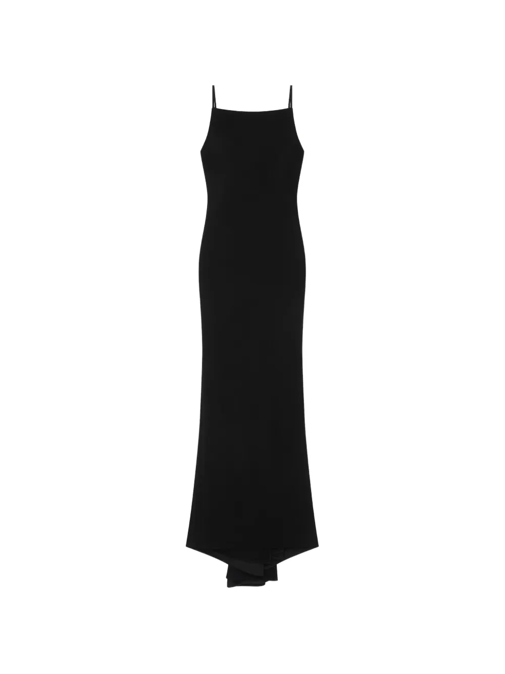 Givenchy spaghetti-strap back-drape maxi dress - Schwarz