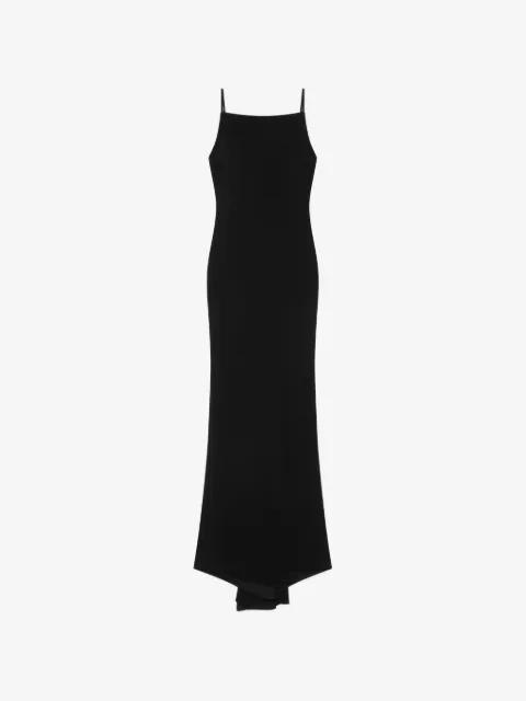 Givenchy spaghetti-strap back-drape maxi dress