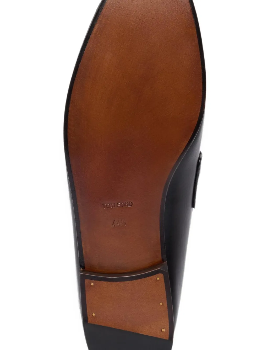 TOM FORD Gigi T-bar leather loafers Zwart