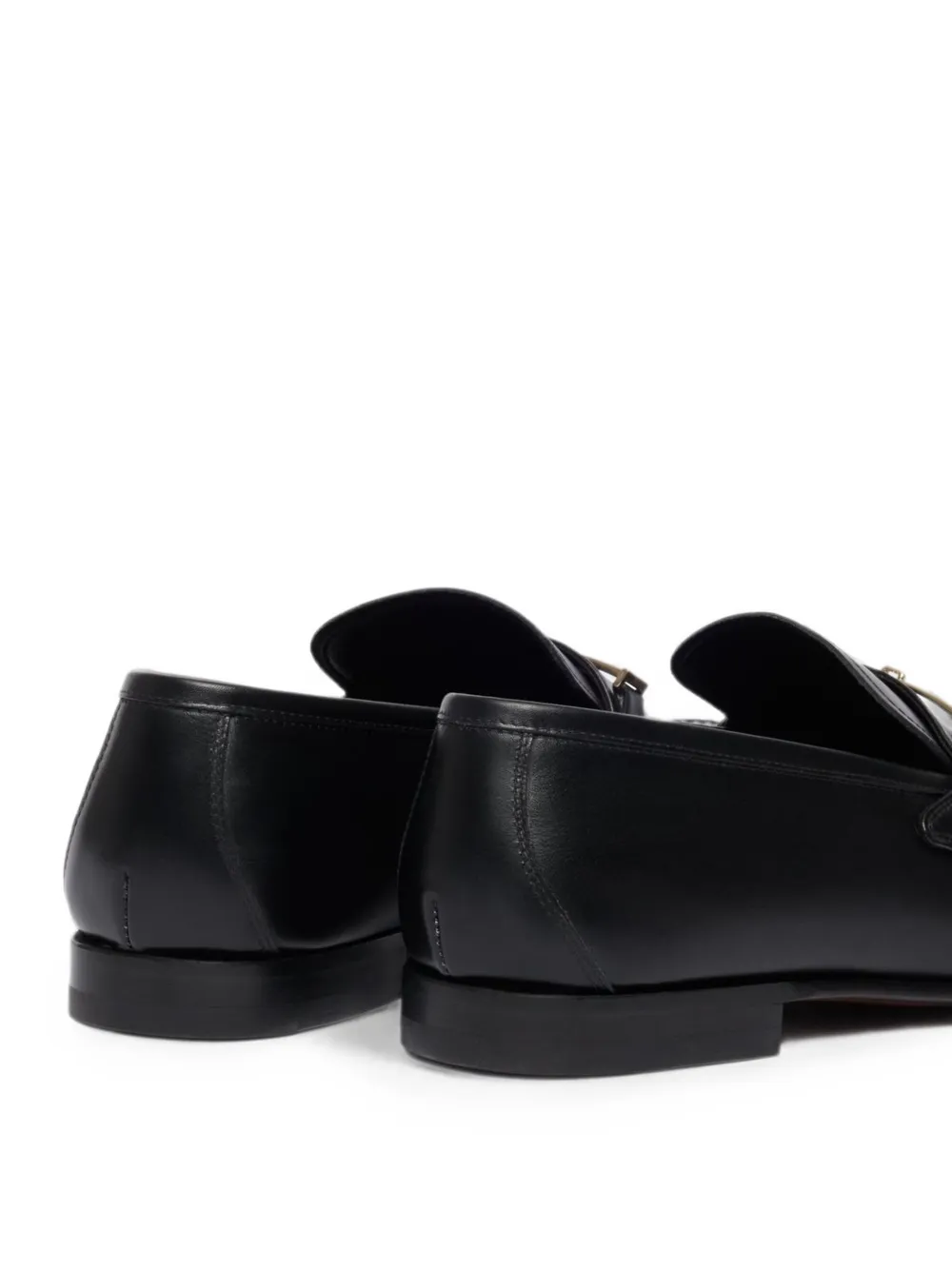 TOM FORD Gigi T-bar leather loafers Zwart