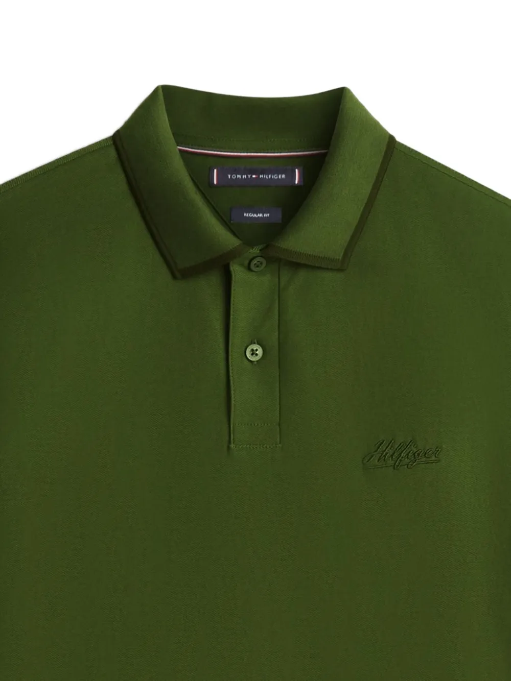 Tommy Hilfiger Poloshirt met geborduurd logo Groen