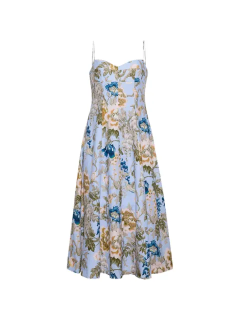 Cara Cara Cherry floral-print day dress