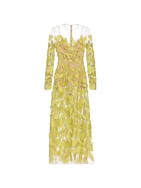 Elie Saab embroidered tulle maxi dress
