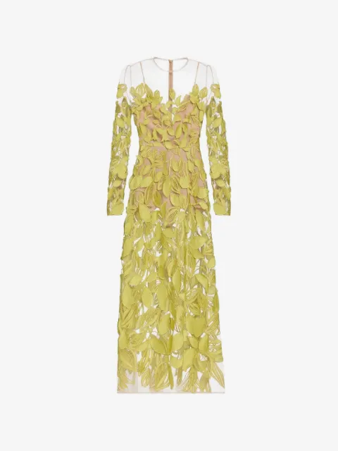 Elie Saab embroidered tulle maxi dress