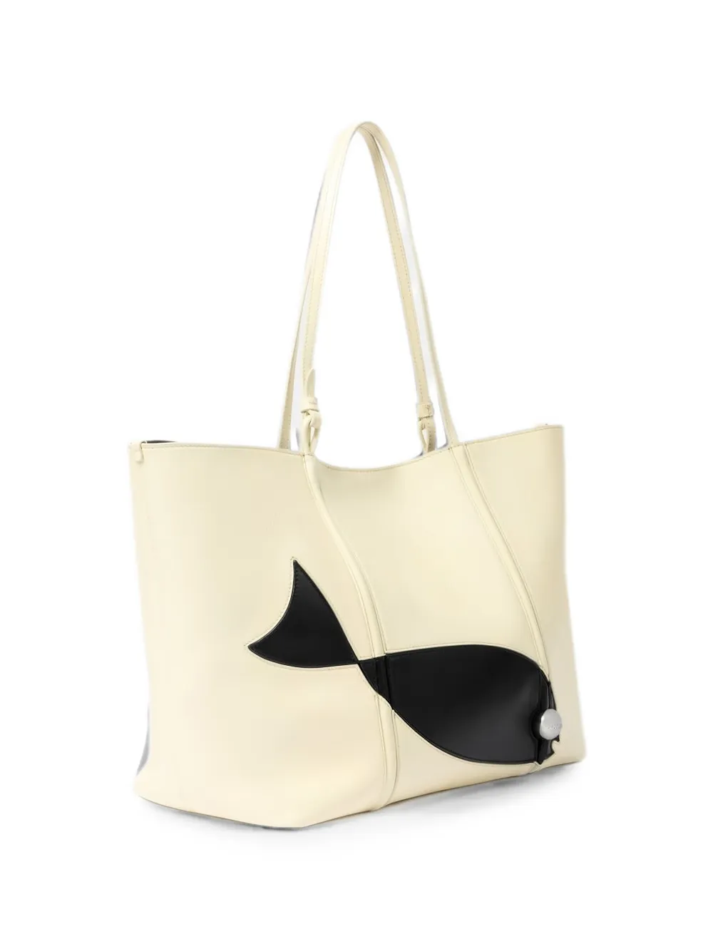 Jacquemus Le Marino shopper met vispatch Geel