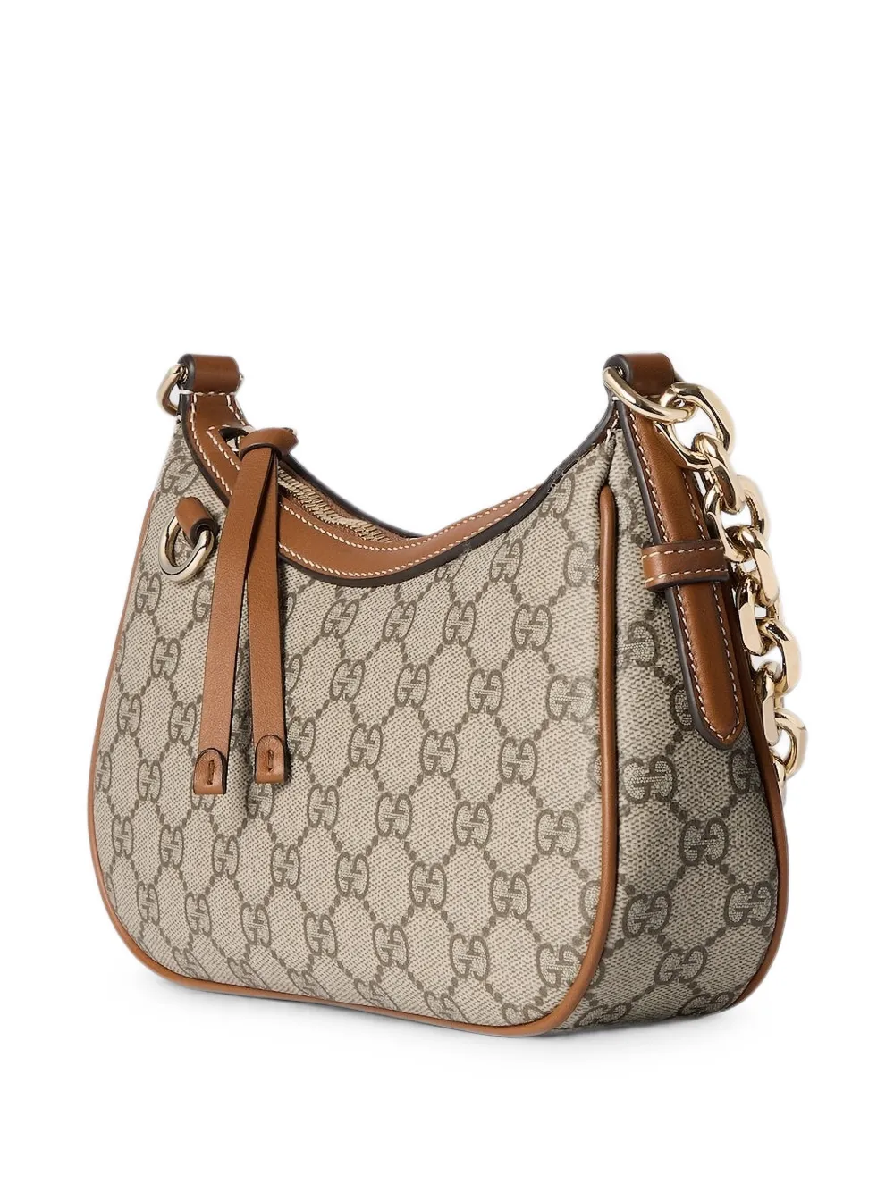 Gucci GG Emblem schoudertas met monogramprint Beige