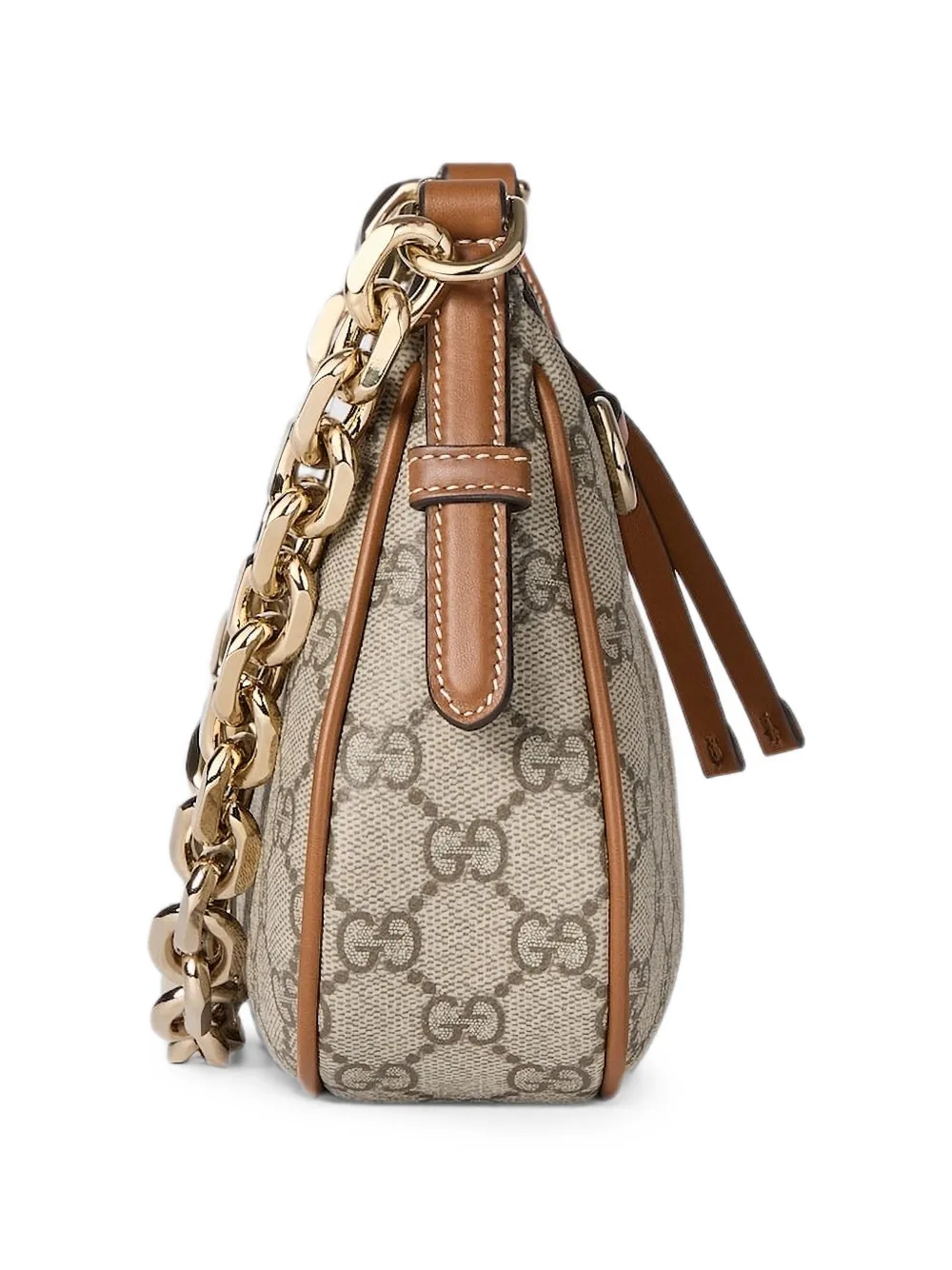 Gucci GG Emblem schoudertas met monogramprint Beige
