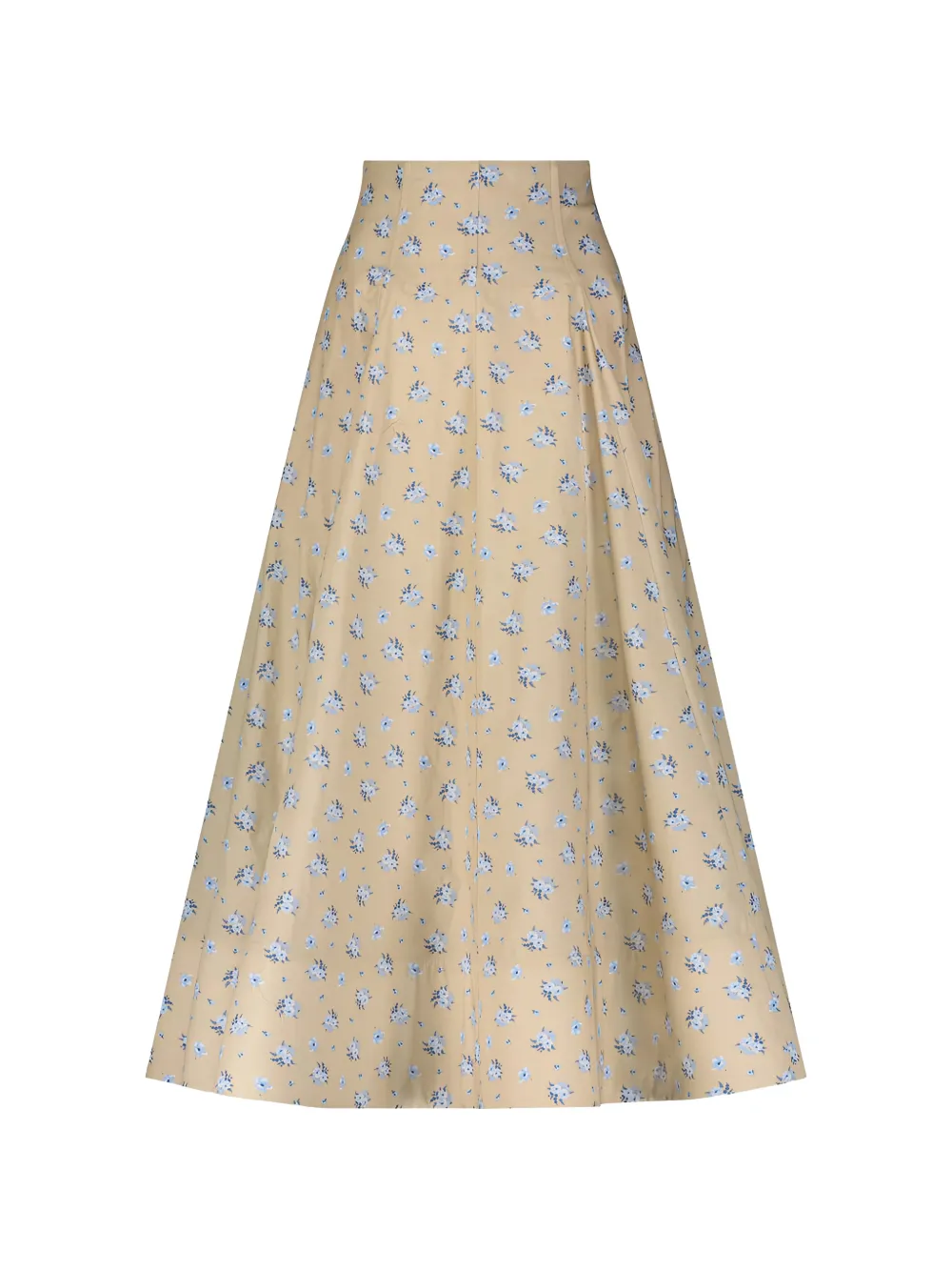 Lela Rose floral-print midi skirt - Toni neutri
