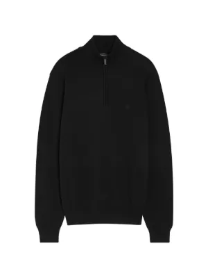 TOM FORD half-zip Wool Sweater | Black | FARFETCH