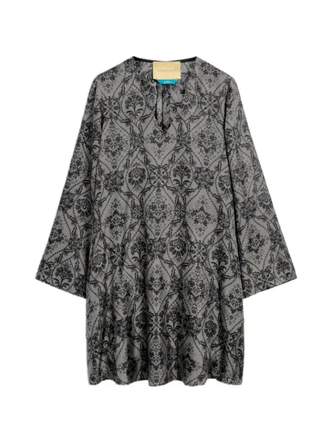 MOMONÌ Naela printed silk mini dress