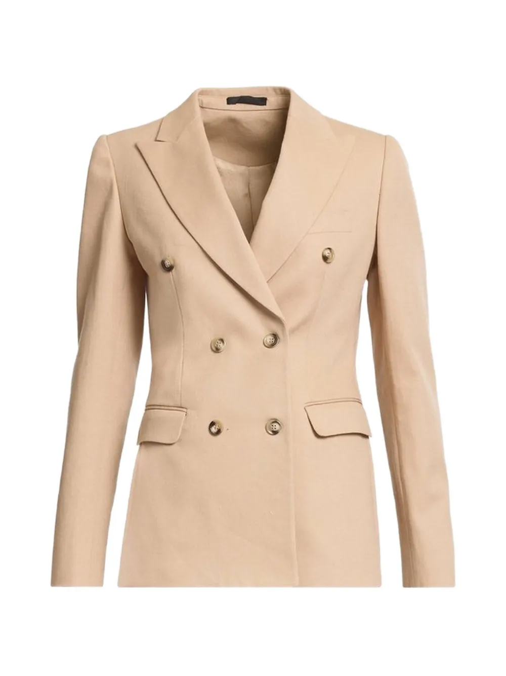 Elie Saab double-breasted drill blazer - Toni neutri