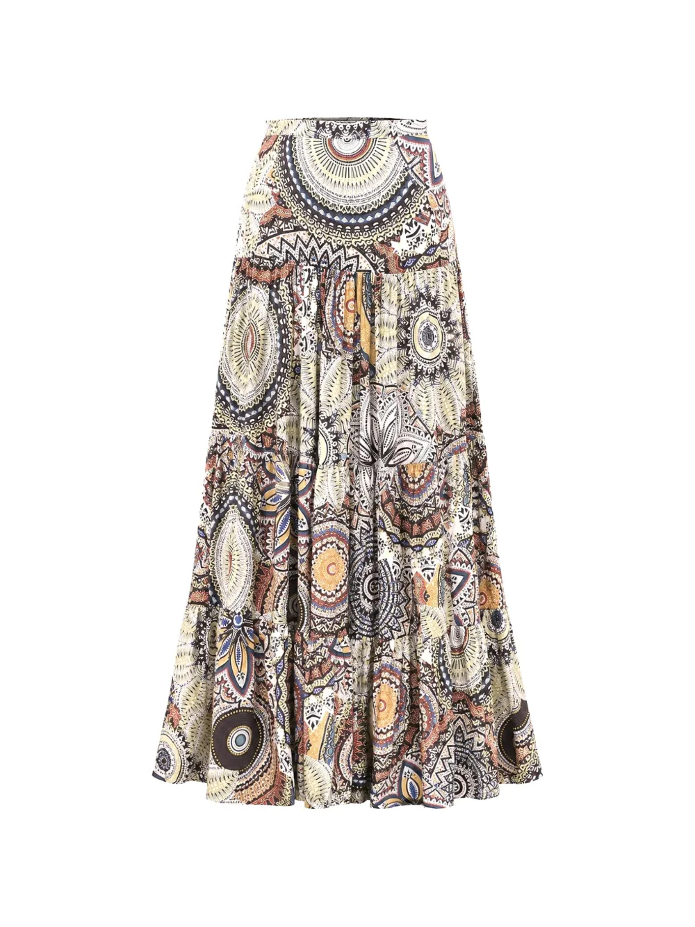 Alexis Nara tiered maxi skirt - Toni neutri