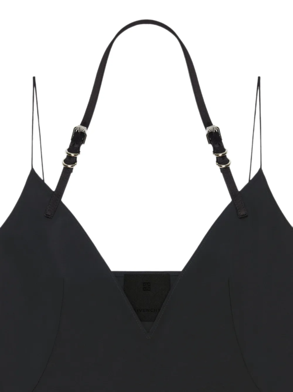 Givenchy Voyou katoenen taffeta top Zwart