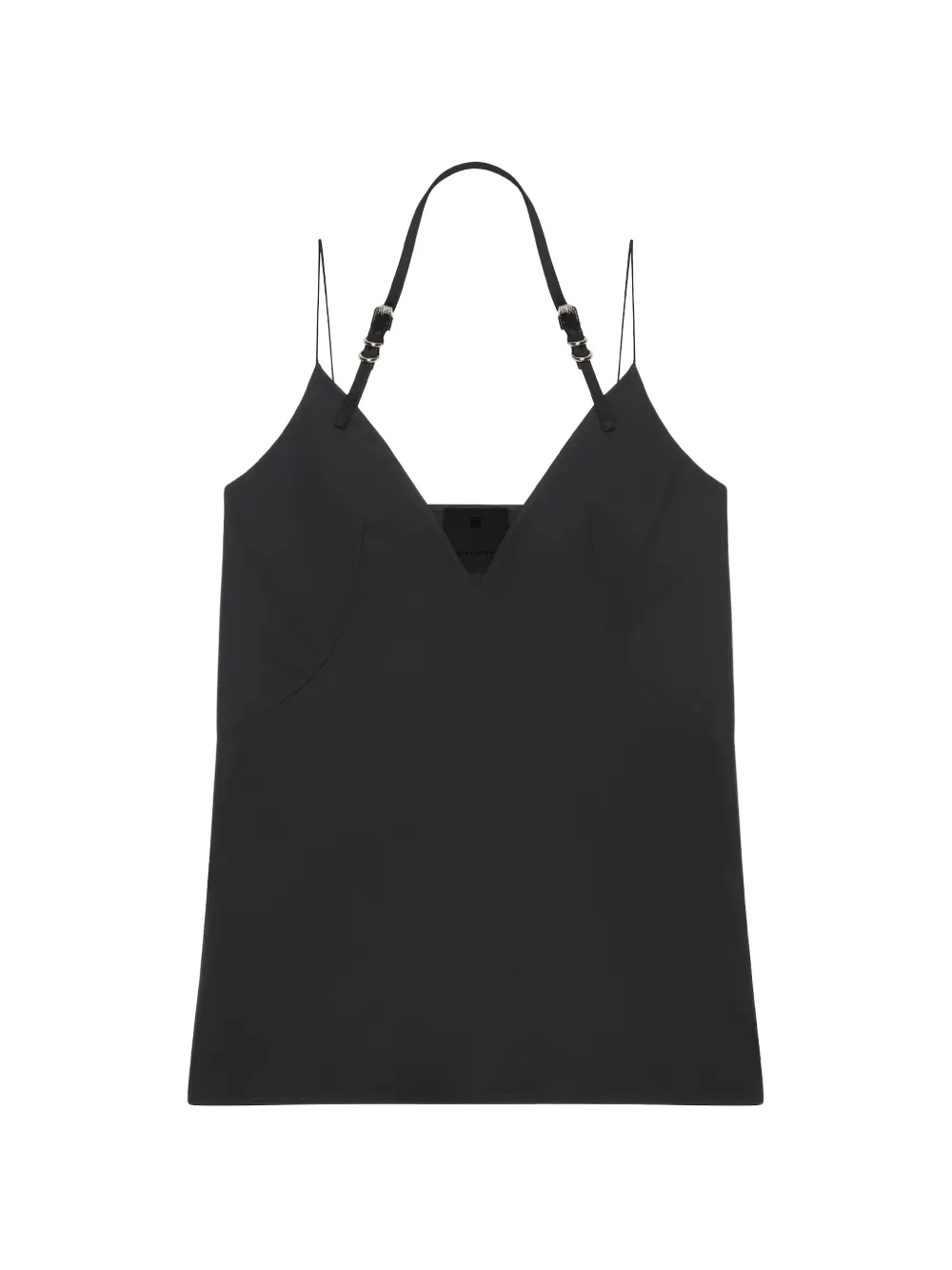 Givenchy Top Voyou con scollo a V - Nero
