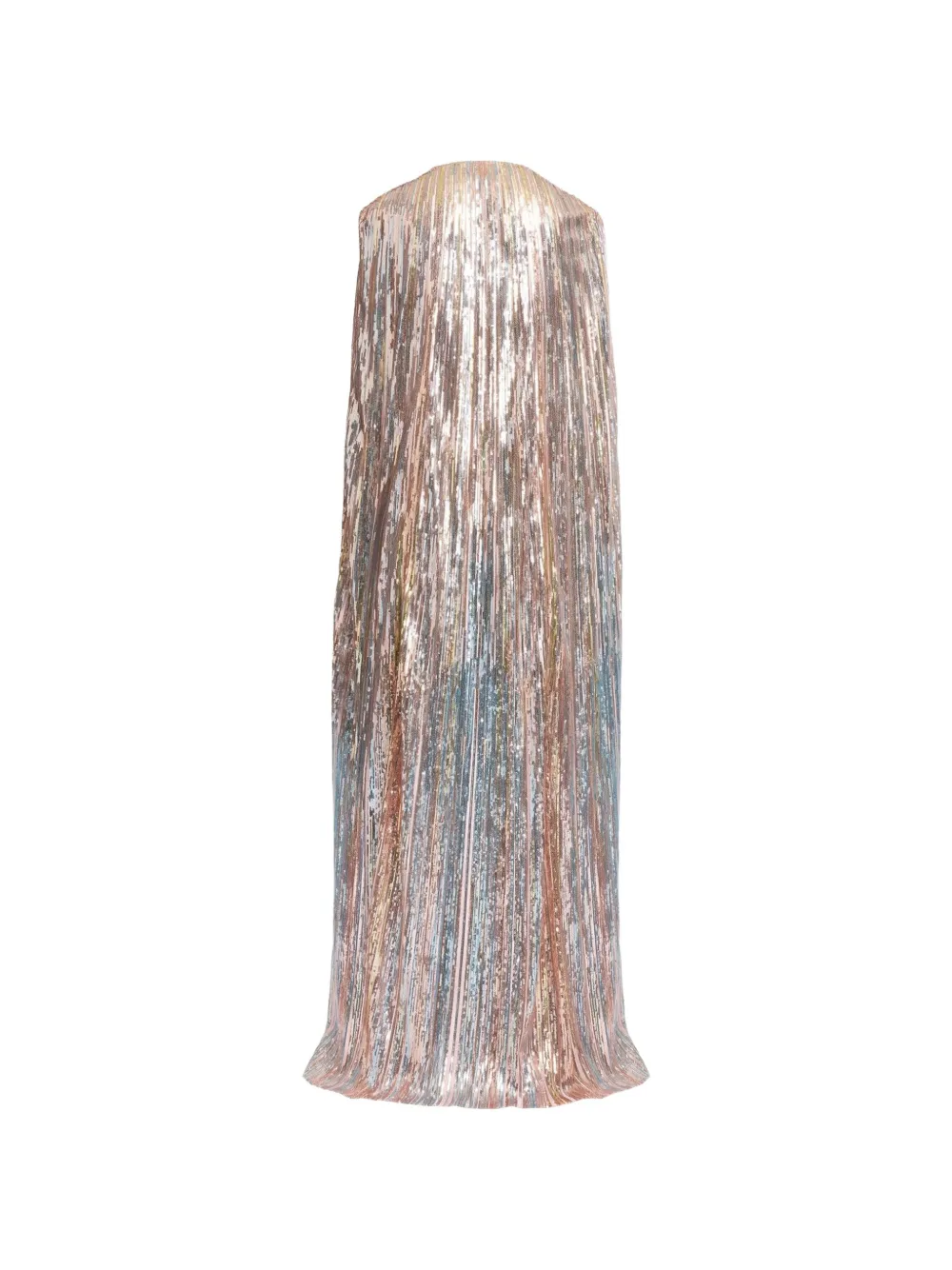 Elie Saab Avondjurk met capemouwen en geborduurde pailletten Roze