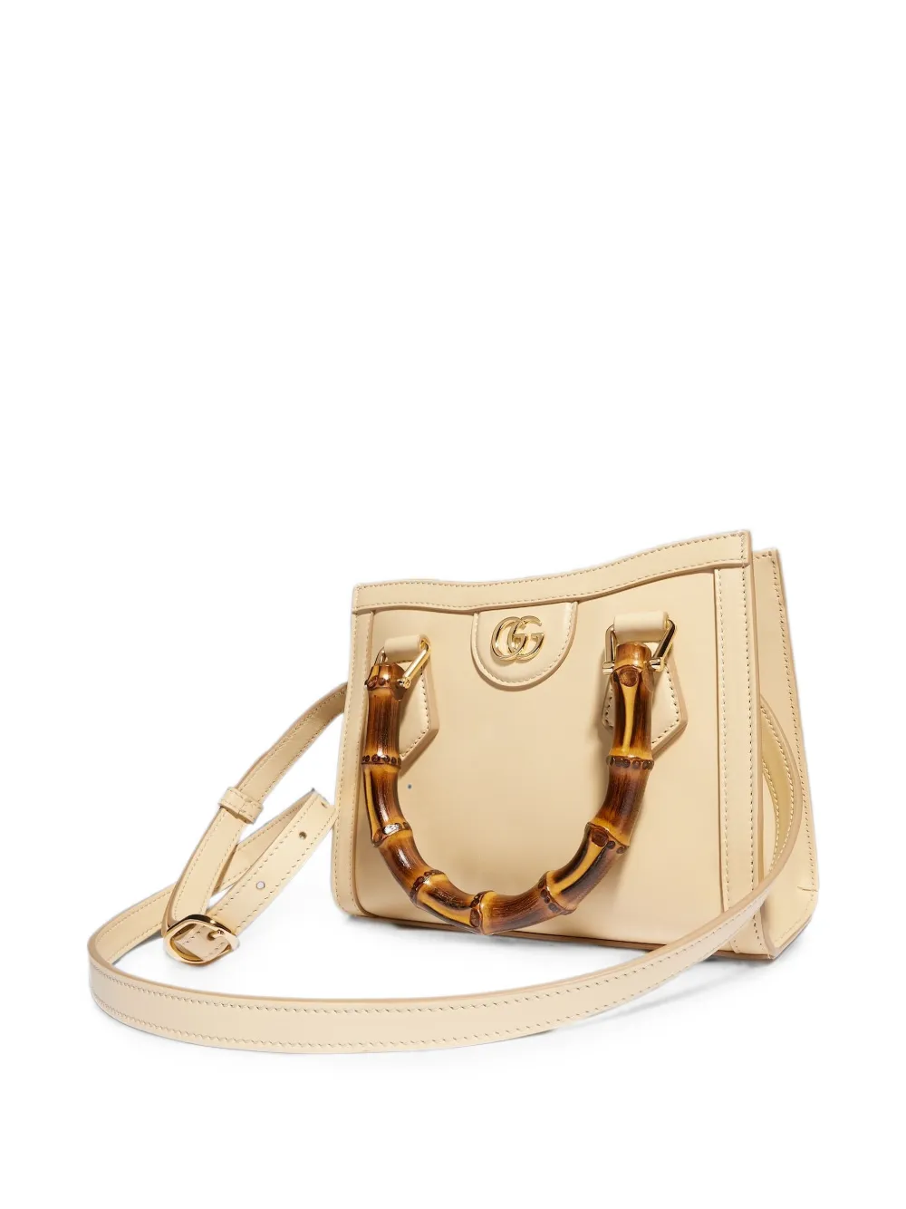 Gucci Kleine Diana shopper met bamboe handgreep Beige